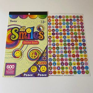 Darice 2012 All Smiles Peace Love Sticker Book & Extra Sheet